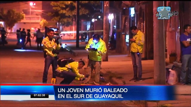 Joven murió luego de ser baleado por delincuentes en el sur de Guayaquil