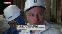 Trois mois après l’incendie, Franck Riester a visité Notre-Dame