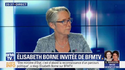 Affaire Rugy: pour Elisabeth Borne, "aujourd'hui, rien n'indique que la loi n'a pas été respectée dans son cas"