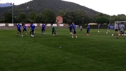 Primer Entrenamiento de Dwamena con el Real Zaragoza