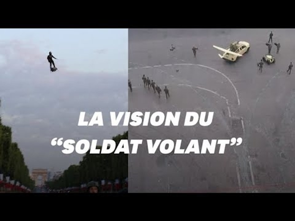 Les images GoPro du "soldat volant" qui a épaté tout le monde le 14 juillet