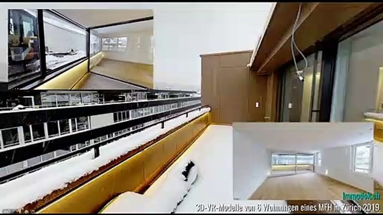 Interaktive 3D-VR-Modelle von 6 Wohnungen in einem MFH in Zürich