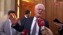 Lionel Jospin au pot de fin d'année des sénateurs socialistes