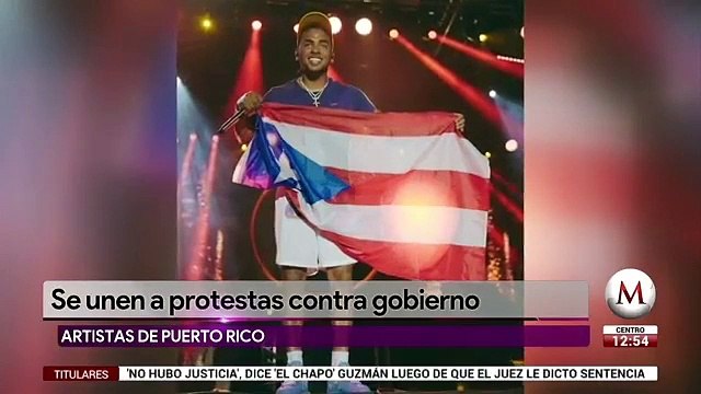 Artistas puertorriquenos se unen a protestas contra gobierno