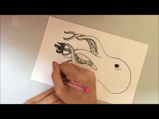 INKTOBER - Day 4 - DRAWING OF KRAKEN - BY COTTONTWIST