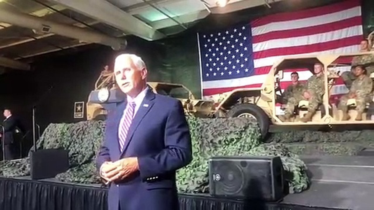 Vice President Mike Pence visits Fort Bragg