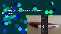 Full version  Light Filters In: Poems Complete