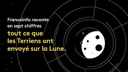 Vaisseaux, drapeaux, poches de caca... Sept chiffres qui résument tout ce que l'être humain a abandonné sur la Lune