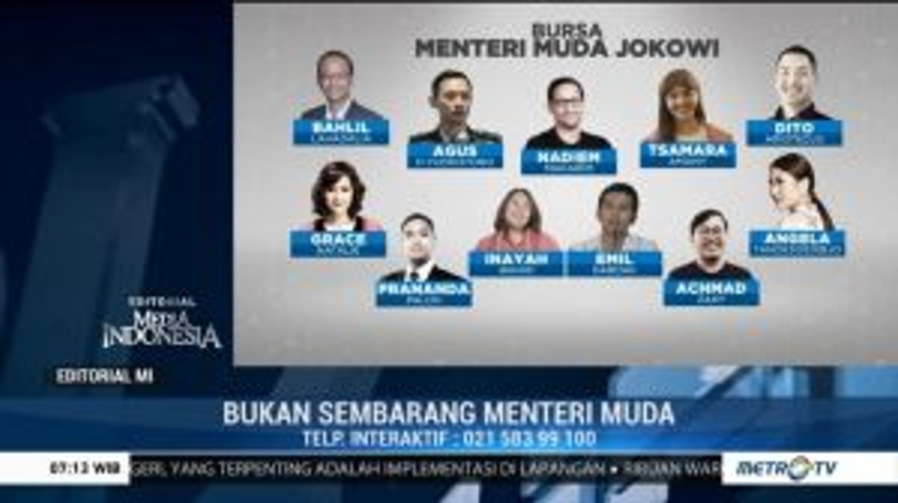 Bukan Sembarang Menteri Muda