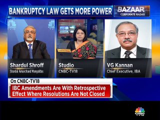 Think IBC amendments will calm issues that have risen due to NCLAT judgment, says Shardul Shroff