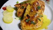 Grilled Chicken with Lemon & Butter Sauce | Healthy Grilled Chicken Recipe with English subtitles