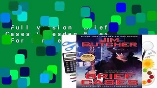 Full version  Brief Cases (Dresden Files)  For Kindle