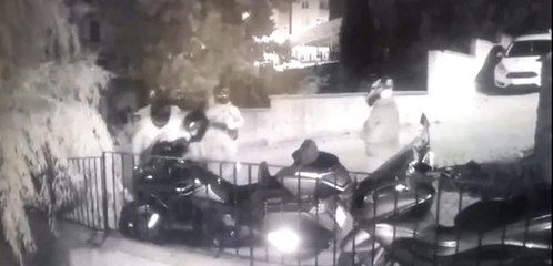 Ataşehir'de kasklı motosiklet hırsızlığı çetesi kamerada