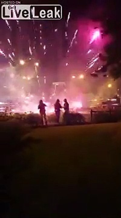 Des policiers face aux feux d'artifices tirés sur eux dans la cité de Grigny !