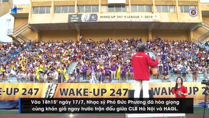 Nhạc sỹ Phó Đức Phương và lần đầu hòa giọng cùng khán giả Thủ đô trên SVĐ Hàng Đẫy | HANOI FC