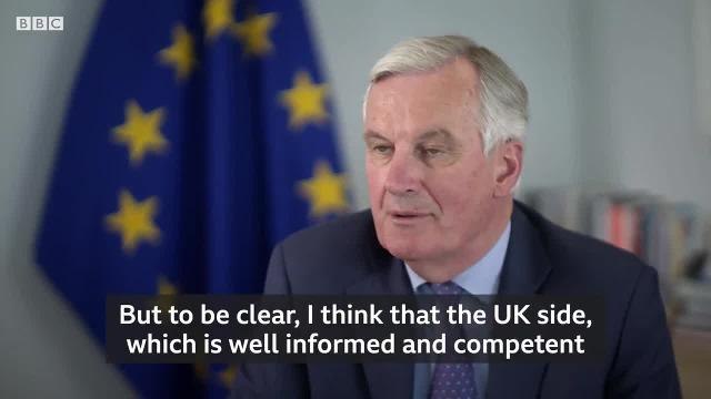 Michel Barnier says the UK never threatened no-deal Brexit