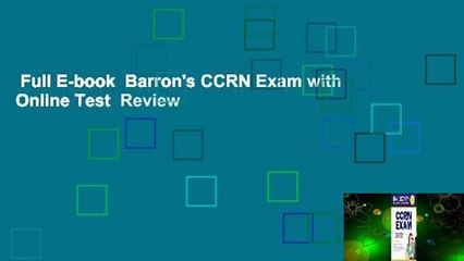Ultimate Barron's CCRN Exam E-Book + Online Practice Test 🩺