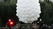 Bride Flies Into Wedding Ceremony Carried by Helium Balloons