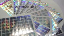 3D custom hologram laser Anti-counterfeiting sticker label