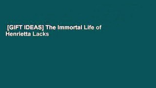 [GIFT IDEAS] The Immortal Life of Henrietta Lacks