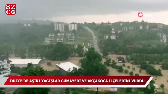 Düzce’de aşırı yağışlar Cumayeri ve Akçakoca ilçelerini vurdu