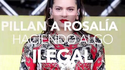 Rosalía graba la pantalla de su ordenador y la pillan haciendo algo ilegal