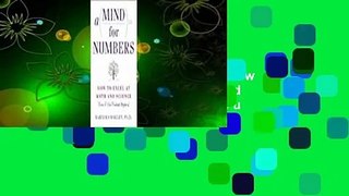 About For Books  A Mind for Numbers: How to Excel at Math and Science (Even If You Flunked