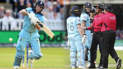 下载视频: ICC Cricket World Cup 2019 Final : Ben Stokes Asked Umpires To Chalk Off 4 Runs From Deflection