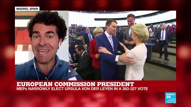 European Commission president : MEPs narrowly elect Ursula von der Leyen