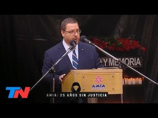 "Justicia, Justicia perseguirás" | El discurso completo del presidente de la AMIA, Ariel Eichbaum