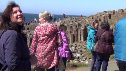 Giants Causeway - 40,000 hexagonal-shaped  volcanic pillars , North Ireland 2 , 10 Jun 2019