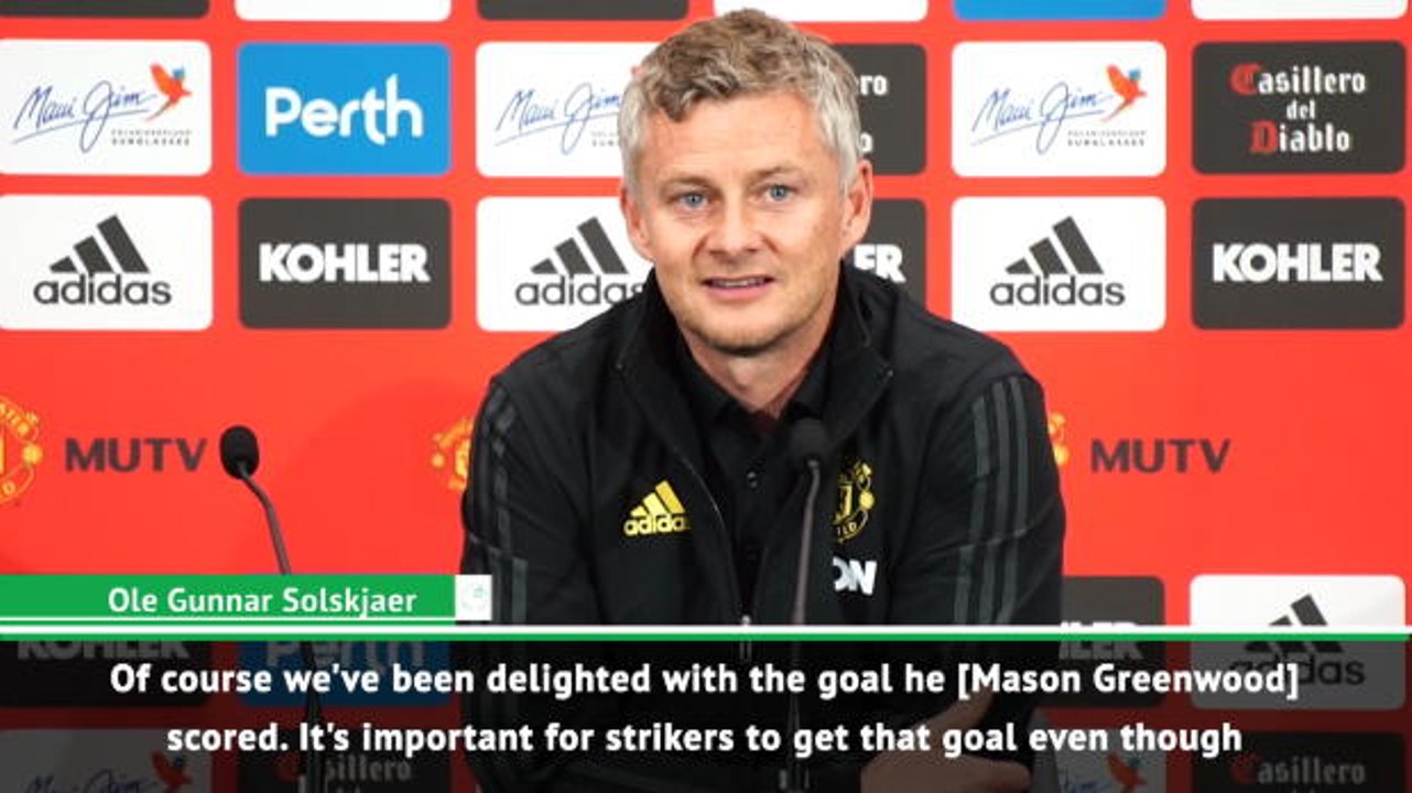 Good for Greenwood to get his first goal - Solskjaer