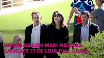 Carla Bruni : Son adorable photo de Nicolas Sarkozy et de sa fille Giulia