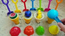 Play with Sand Molds and Shovels Toys with ICE CREAM