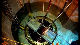 Bizarre Radioactive fluorescence inside the nuclear reactor