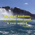 No act of kindness, no matter how small, is ever wasted