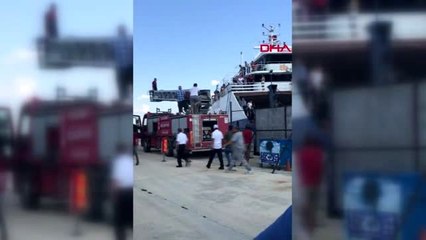 Çanakkale'de feribotta korkutan yangın-4