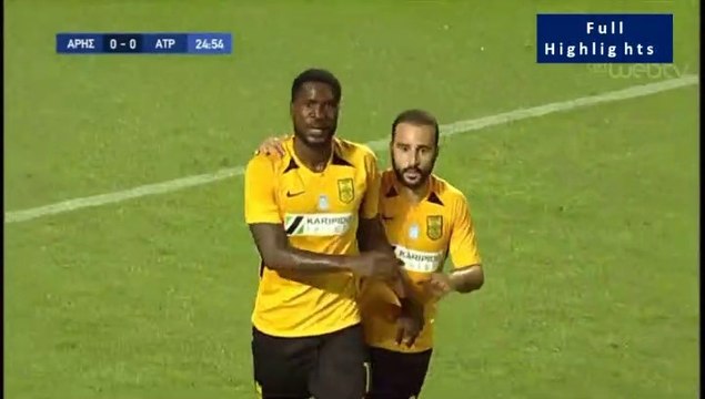 1-0 Dimitrios Goutas UNBELIEVABLE Own Goal - Aris vs Atromitos - Full Replay 18.07.2019