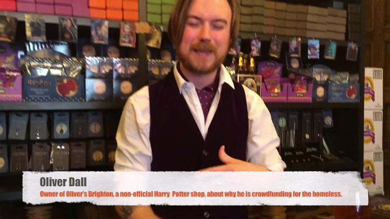 Owner of Harry Potter shop to skydive for Brighton homeless