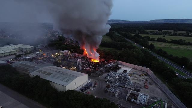Serious fire at Hailsham industrial estate