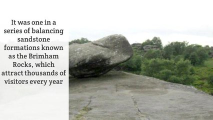 Brimham Rock Destroyed by Youths - HIRES