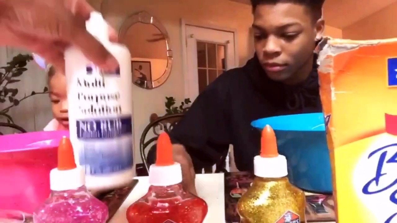 Funny Slime Fail With Elmer’s Glue| Slime Videos For Kids| Slime Balls + Glitter|