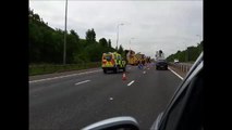 M62 vehicle fire