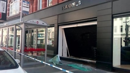Police investigate ram raid at Flannels in Leeds