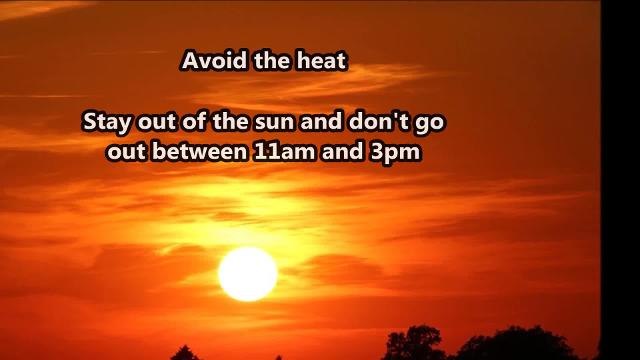 How to stay cool during hot weather