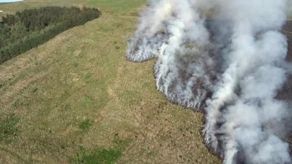 Drone Rivington fire