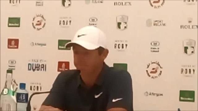 Rory McIlroy on the course at Ballyliffin