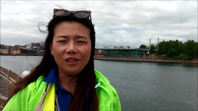 SE Mimi T Kennedy speaks at Tall Ships Sunderland