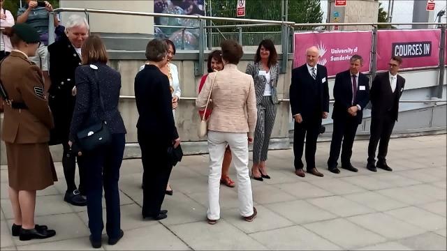 Princess Anne visits Sunderland for Tall Ships Races