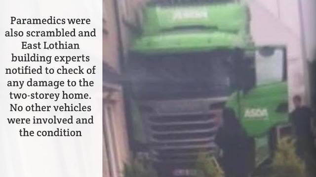 Asda Truck Crashes Into Front of Tranent Houses - HIRES